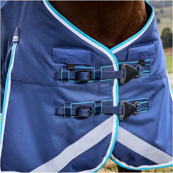 Weatherbeeta Comfitec Ultra Hardi Detach-A-Neck Medium Turnout Rug 1026464 - Blue
